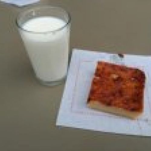 Leche y quesada pasiega